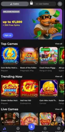 Bonuskong casino App